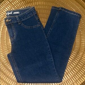 Brand new Cat & Jack girls super stretch straight leg jeans dark blue size 8